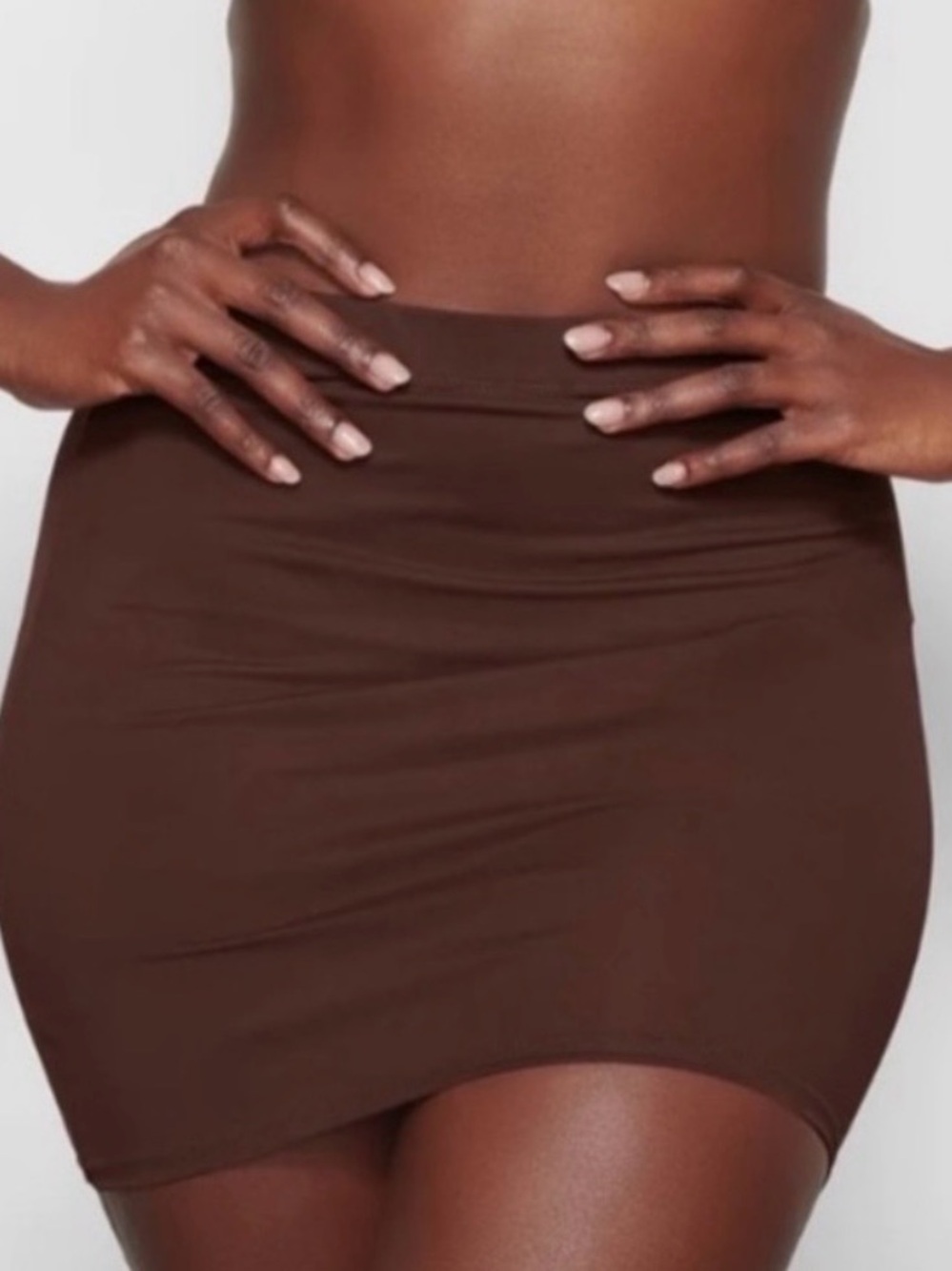 SKIMS Tube Skirt Bottom Cover Up Size 4X Signature Swim Cocoa Kim Kardashian NEW